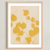 "Botanica 2" - Art Print in Amber by Kamala Nahas - Framed