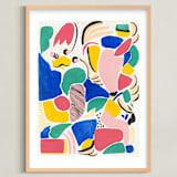 "Primario" - Art Print in White by FERNANDA MARTINEZ - Framed