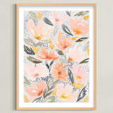 "Speckled Garden" - Art Print in White by Whitney Rainsdon - Framed