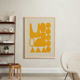 "Happy Place" - Art Print in Marigold by Beth Vassalo - In a Room