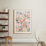 "Speckled Garden" - Art Print in White by Whitney Rainsdon - In a Room