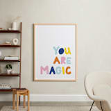 "Colorful - You are Magic" - Art Print in Sky by Jessica Prout - In a Room
