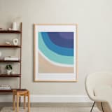 "By the Bay" - Art Print in White by Jenny Partrite - In a Room