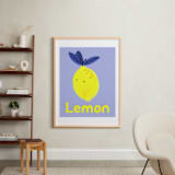 "My Fruity Family I" - Art Print in Light Purple by Marta Crea - In a Room