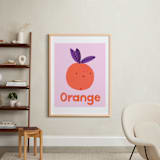 "My Fruity Family II" - Art Print in Light Pink by Marta Crea - In a Room