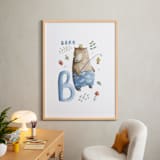 "B is for Bear" - Art Print in Bear brown by Anastasia Semanina - In a Room