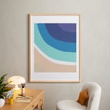 "By the Bay" - Art Print in White by Jenny Partrite - In a Room