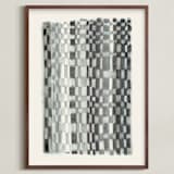 "Tapete" - Art Print in Warm grey by Catilustre - Framed