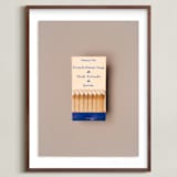 "Famous Food Blue" - Art Print in French Onion Blue by Andrew McClintock - Framed