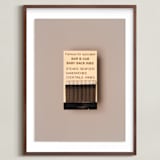 "Famous Food Black" - Art Print in Barbeque Black by Andrew McClintock - Framed