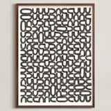 "Language" - Art Print in Graphite Stick by Emily Kariniemi - Framed