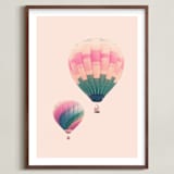 "Follow the Stars" - Art Print in Bubblegum by Caroline Mint - Framed