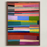 "Candy Jar: Pixie Stix Red" - Art Print in Candy Red by Poppy Dodge - Framed