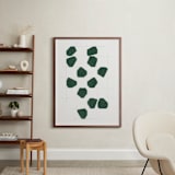 "Within the Lines" - Art Print in Forest Green by Alisa Galitsyna - In a Room