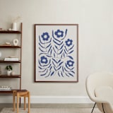 "Bloom 2" - Art Print in Denim by Kelly Watkins - In a Room