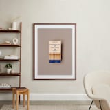 "Famous Food Blue" - Art Print in French Onion Blue by Andrew McClintock - In a Room