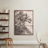 "Countryside I" - Art Print in Rose by Teju Reval - In a Room