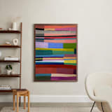 "Candy Jar: Pixie Stix Red" - Art Print in Candy Red by Poppy Dodge - In a Room