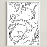 "Cloud Formations 2" - Art Print in Ink by Harrison Tenzer - Framed