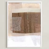 "Paper Plane I" - Art Print in Rose by Jennifer Daily - Framed