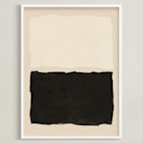 "Good Morning. Good Night." - Art Print in Tan by Dawn Smith - Framed