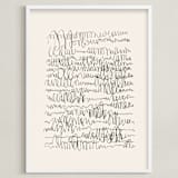 "Nature, you and me N.4 I" - Art Print in Monochrome by Catilustre - Framed