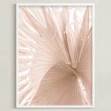 "Whirl" - Art Print in Beige by Carly Tabak - Framed
