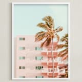 "Pastel Holidays" - Art Print in Peach Pearl by Rega - Framed