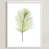 "I'm Frond of You No. 2" - Art Print in Palm Green by Andi Pahl - Framed