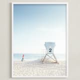 "Tower 2" - Art Print in tower blue by Kamala Nahas - Framed