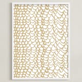 "The Rapids" - Art Print in Gold by rose lindo - Framed