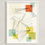 "We are all connected" - Art Print in Muted Multi by Jennifer Morehead - Framed