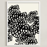 "Black Sheep" - Art Print in Noir by rose lindo - Framed