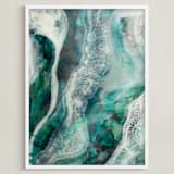 "Flow Through Me" - Art Print in Flow by Debi Perkins - Framed