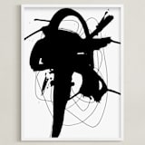 "synapse" - Art Print in Black and White by Ilana Greenberg - Framed