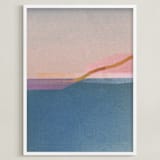 "Horizons IV" - Art Print in ocean by Sumak Studio - Framed