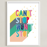 "Can't Stop" - Art Print in Candy by Katy Clemmans - Framed