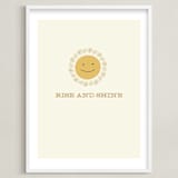 "Rise and Shine" - Art Print in Cream by Laura Condouris - Framed