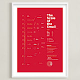 "Scale of the Small" - Art Print in Hot Red by Tyler Tea - Framed