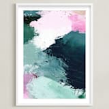 "Vivid Splash" - Art Print in Ocean by Melanie Severin - Framed