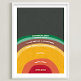 "The Earth" - Art Print in Magma by Erica Krystek - Framed