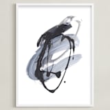 "Yod" - Art Print in Grey by Misty Hughes - Framed
