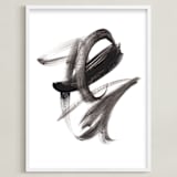 "Windswept Irony" - Art Print in Black by Misty Hughes - Framed