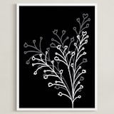 "botanical leaves2" - Art Print in white by Ramoncita - Framed