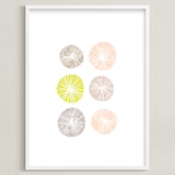 "Barnacle" - Art Print in chartreuse by Milk and Marrow - Framed