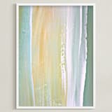 "Golden Sage" - Art Print in Tuscan Beige by Artsy Canvas Girl Designs - Framed
