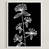 "botanical leaves1" - Art Print in white by Ramoncita - Framed