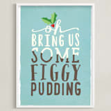 "Figgy Pudding" - Art Print in leaf by Rebecca Bowen - Framed
