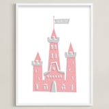 "Fairy Princess" - Art Print in Princess Pink by Three Kisses Studio - Framed