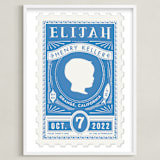 "The Little Mister" - Personalized Art Print in Dutch Blue by Tanya Lee of Frooted Design - Framed